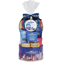 Ghirardeli Chocolate Holiday Gift Basket with Tin 7.68 oz
