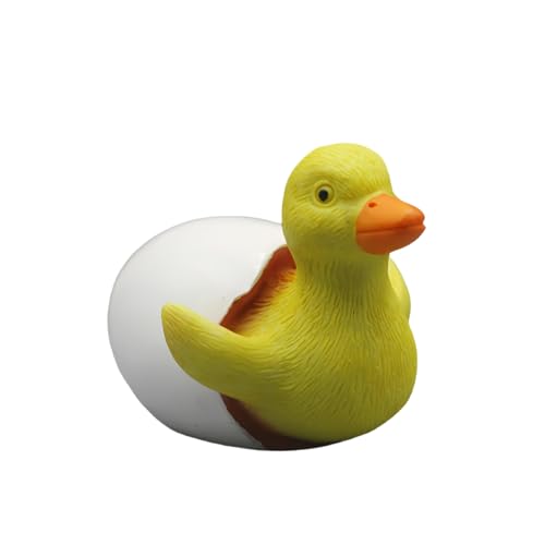 Obotsnoi Statua di anatre in stile cartone animato con cova dai gusci d'uovo, design per casa e giardino, decorazione paesaggistica, anatre in resina