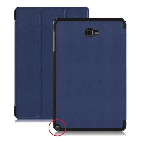 Ultra Slim Flip Cover Case Suitable for Samsung Galaxy 2016 Tab A6 10.1 with S Pen Tablet Case SM-P580 P585 Smart Shell Skin (Color : Dark Blue)