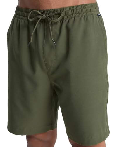 Short de natación anfibio verde ideal para vacaciones activas de hombre de 18" 5