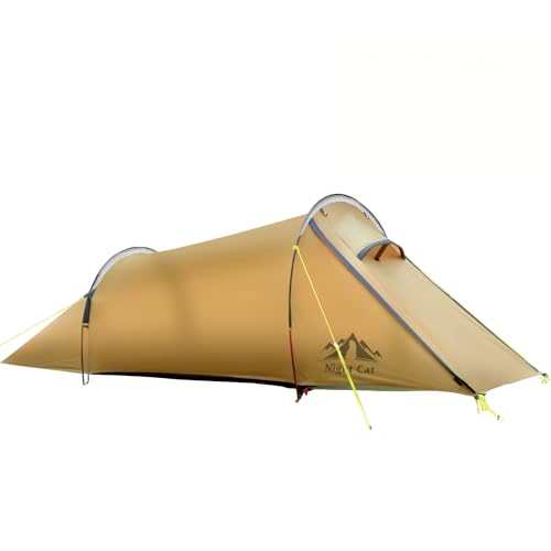 Night Cat Tenda Tunnel da Campeggio per 1 Posto: Tende Ultraleggera Impermeabile per Camper Trekking