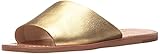 Dolce Vita Women's Cato Slide Sandal, Gold Leather, 6 M US