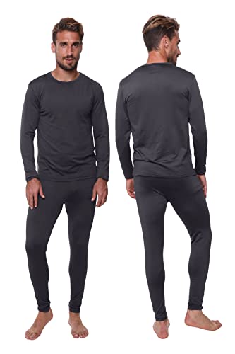 Listado de Conjuntos térmicos para Hombre disponible en línea. 47 Conjunto de ropa interior térmica para hombre, 2 piezas, camiseta de manga larga y pantalones con forro polar, capa base térmica, gris, Medium
