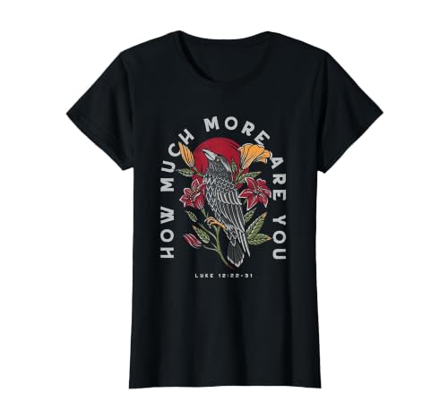 How Much More are You Ravens and Lilies T-Shirt, Women, Black, XX-Large
