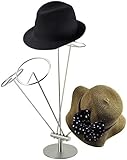 Schmucktablett aus Edelstahl für die Aufbewahrung von Hüten, Perücken, modisches Blumenstangen-Design, geeignet für Bekleidungsgeschäfte, Hutgeschäfte, Schmuckhalter, Organizer