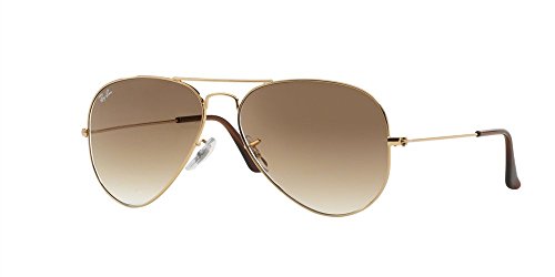 Ray-Ban Aviator 3025 RB 3025 001/51 58mm Gold Frame with Brown Gradient Medium