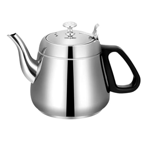 Agmoctz - Tetera de acero inoxidable con infusor, tetera con infusor, alta capacidad de 1,5 L, para hervir agua caliente, cocina