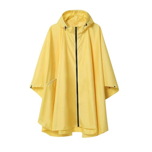 Generisch Chubasquero fino unisex para exteriores, abrigo de bicicleta, cremallera completa, lavable, ropa de trekking, modelo ancho, para todo el año, portátil, ropa deportiva