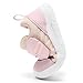 Tianohoh Baby First Walking Shoes Soft Sole Toddler Girls Boys Sneakers Infant Tennis Shoes 142Pink 15-18months