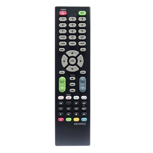 Universal LED LCD TV Remote Control Multi-brand Replacement Controller with Network Platform Buttons for All-in-One Comfortable Grip Reliable Performance