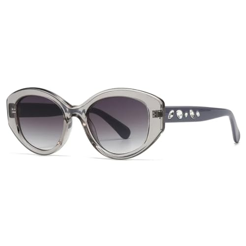 Lunettes de soleil de luxe ovales femmes pour en finir avec la fatigue oculaire UV400