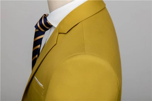 Generic Men's Candy Color Blazers Business Slim Fit Suit Jacket Formal Office Social Suit Jacket3