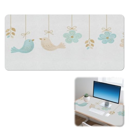 Alfombrilla de ratón para juegos, antideslizante, impermeable, para juegos, accesorios de escritorio de oficina, decoración del hogar, protector de mesa (42 x 90 cm)
