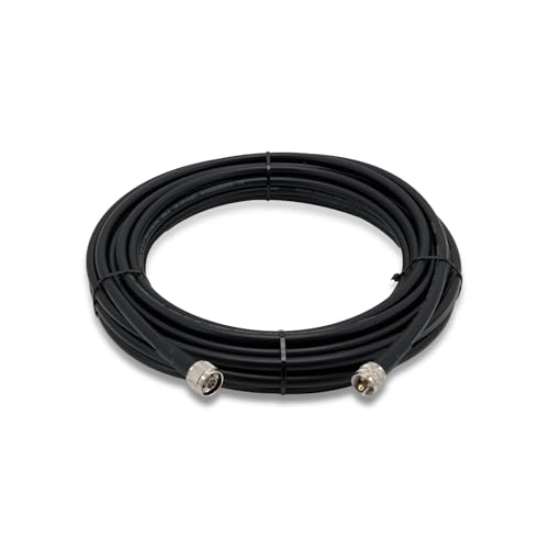 Câble coaxial RG-8U 50 Ohms PL259 et N mâle de haute précision pour antenne et VSWR