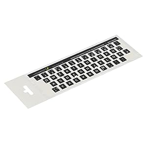 Lacerto® | 11 x 13 mm Duitse sticker voor PC/laptop & notebook toetsenborden met mat krasbestendig laminaat, Duitsland…