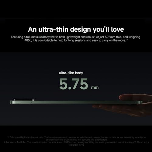 Image of XIAOMI Pad 8 Pro Ai WiFi Version Global (No Calls or Text) 11.2 inches 3.2K 144Hz 9200mAh Bluetooth 5.4 Four Speakers 50 Mp Cam Model 25091RP04G (Pine Green, 256GB + 8GB)