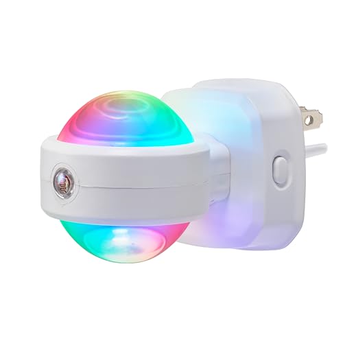 GE Swivel Sconce LED Night Lights Plug Into Wall for Home Decor Color Changing Dimmable Rotating Dusk to Dawn Sensor, Ambient Lighting, Apartment Essentials 1 Pack 81041 by GE - Image 7