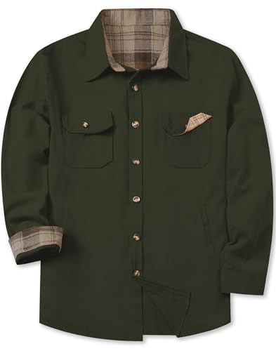 Image of SANGTREE Long Sleeved Flannel Shirt Button Down Plaid Shirts
