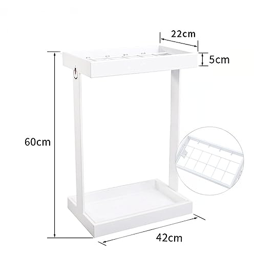 Support de rangement pour parapluies à long manche avec bac