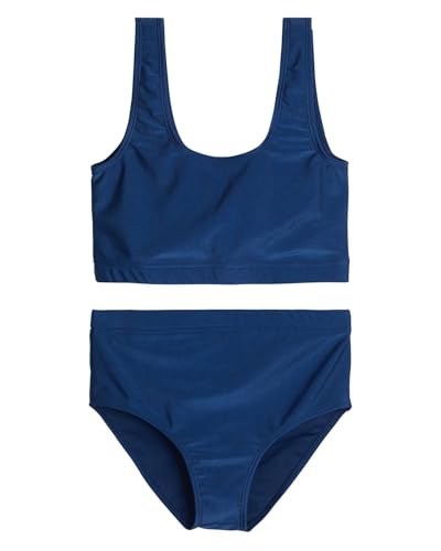 Real Essentials 3 Pack: Girl's 2-Piece Beach Sport Bikini Swimsuit - Swimwear for Girls UPF 50+4