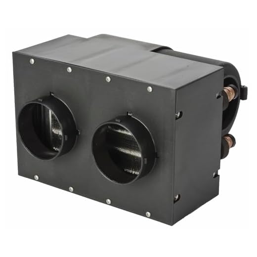 JEGS Auxiliary UTV Heater 12 Volt Assembly - 260 CFM Airflow - 28,000 BTU of Heat - Compact Design, Mountable Switch, Dual Front Vents, 3-Speed Fan - 12 Volt Heater for UTV, Truck, Van and Car