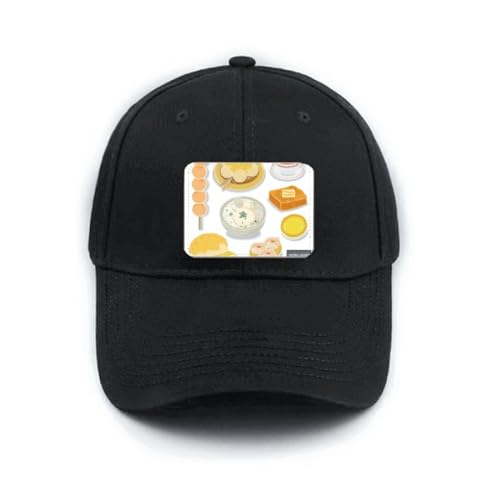 Hong Kong Local Cuisine Food Hat Classic Adjustable Black Baseball Cap