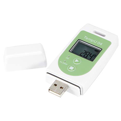 Monitor de temperatura de grande capacidade de dados, gravador preciso de temperatura de baixo consu