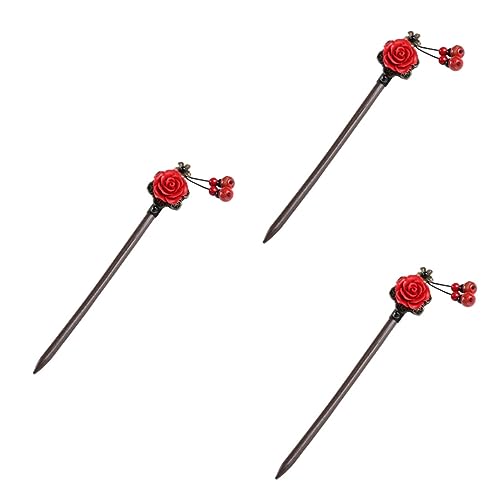 Pince à cheveux vintage lot de 3 épingles rétro fait main