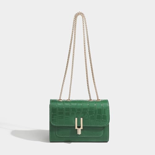 Women's Stylish Stone Pattern Crossbody Handbags Elegant Leather Shoulder Bags Chain Purse2