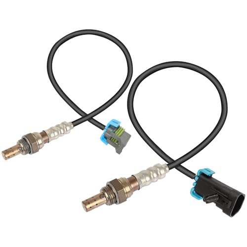 QIJIAUTO O2 Oxygen Sensor Compatible for Chevrolet, for GMC, for Buick, for Pontiac & for Saturn - Equinox 2015-2017, Malibu 2008-2012, LaCrosse, G6, Aura - 2.4L, Upstream & Downstream, 2-PC Set