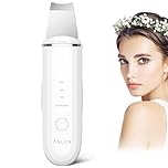 Pulizia Viso Ultrasuoni, ANLAN Skin Scrubber Professionale Per Pulizia Profonda la Viso Peeling e Cura,4 Modalità Rimozione di Comedone Punti Neri Rimozione, USB Ricaricabile