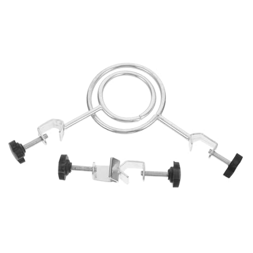 ERINGOGO 3pcs Flask Clamp Lab Clamp Laboratory Retort Stand Flask Stand with Clamps Measuring Beakers Funnel Stand Lab Stand Beaker Cup Ring Rope Supports Holders Cork Rings Iron