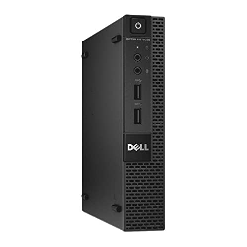 Dell OptiPlex 9020 Micro Desktop Black Intel Core i5 Processor Genuine Windows 10 Professional (Core i5, 8GB RAM, 128GB SSD) (Renewed)