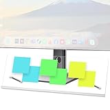 Monitor Memo Board Holder 14'x5', Office Organization Memo Holders for Computer Sticky Note Holder, Space-Saving Under Monitor, Movable & Reusable, Screen Saver for Office & Home Desktop Decor