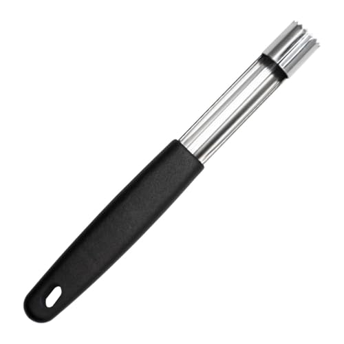 Miniatura 7 de Ghpkotw Descorazonador De Manzanas De Acero Inoxidable De 1 Pieza Con Mango Antideslizante Para Descorazonar Fácilmente, Ahorra Tiempo Y Esfuerzo, Colgable, Negro