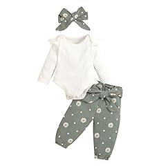 Daisy- White & Linen Green