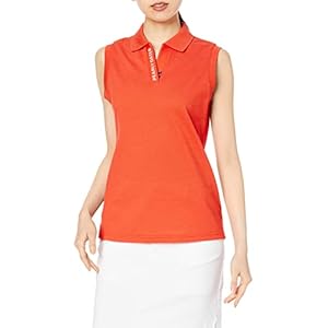 [パーリーゲイツ] レディース ノースリーブ ポロシャツ60/2タックカノコシルケット / 055-2160412 150_オレンジ 00 [XS]" 