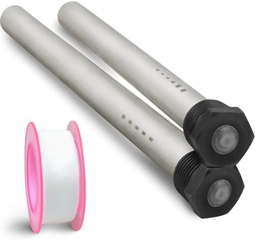 Anode RV Water Heater Set of 2 - Camper Anode Rod 3/4'' Thread - Magnesium Rod Compatible with Mor-Flo and Suburban Tanks