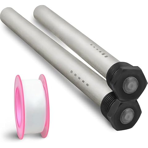 Anode RV Water Heater Set of 2 - Camper Water Heater Anode Rod 3/4'' Thread - Magnesium RV Anode Rod - Compatible with Mor-Flo and Suburban Water Heater Tanks Cover