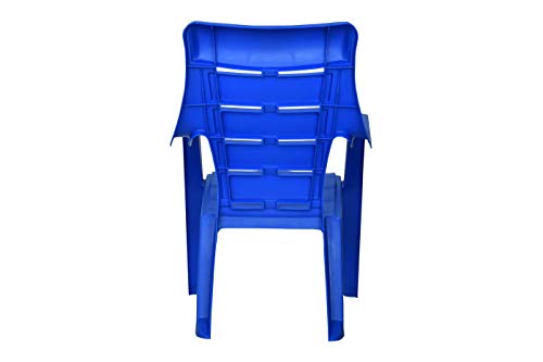 Image of Prima Baby Plastic Chair 125 Modern and Comfortable with Backrest for Study | Play | Desk | Kids with Arms for Home /School /Dining for 2 to 6 Years Age, Blue