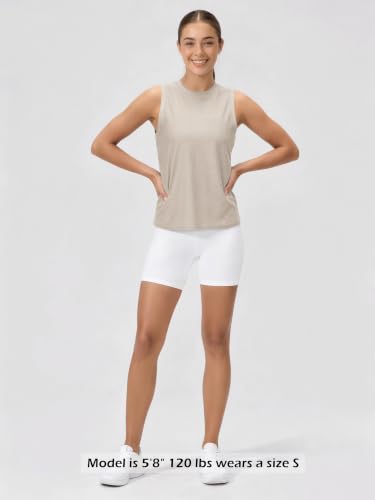 Image of ODODOS Women's Performance Tank Ultra Soft odSTRATUM Tech Sleeveless Tee Shirts High Crew Neck Pullover Top