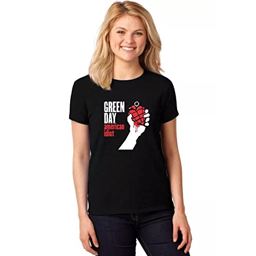 Amazon.com: Green Day 'American Idiot' (Black) Womens Fitted T