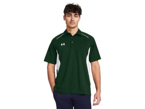Image of Under Armour Men's Husky Boys' B0DGB6242Y, Forest Green-White