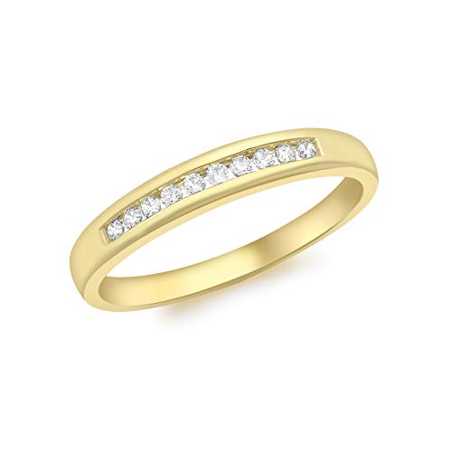 Bague femme or 9 ct et CZ Carissima taille P oubliez les bijoux ternes avec cet anneau