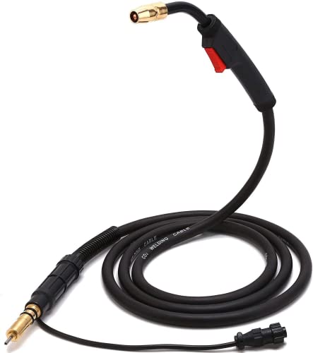Hitbox Mig Welding Gun 10Ft,100A Mig Gun Welding Torch Stinger Replacement For Miller M-10 M-100 #TOP13