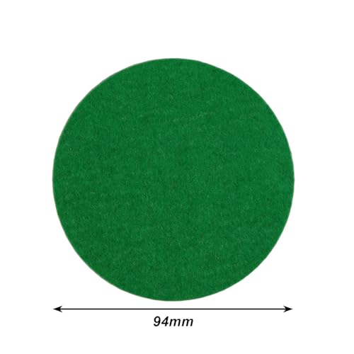 ZYWQ Filzgleiter für Airhockey Schläger, Selbstklebende Filzgleiter für Airhockey Schläger, Grün (94 mm)