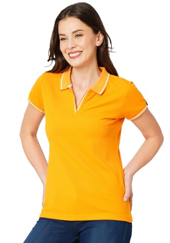 Image of Wear Your Opinion Womens Premium Pique Polo Collar Neck T-Shirt Womens Premium Pique Polo Collar Neck T-Shirt (Design: Tipped Polo)
