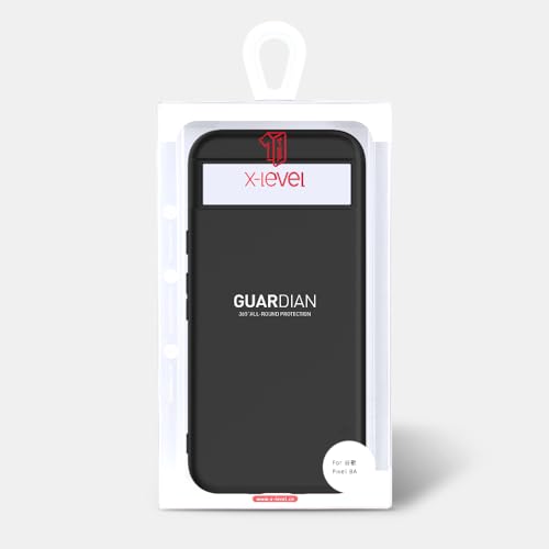 Image of X-level for Pixel 8A Case, Slim Fit Ultra-Thin Soft Flexible TPU Light Cases [Guardian Series] Anti-Slip Matte Finish Coating Silky Touch Protective Phone Back Cover for Pixel 8A -Black