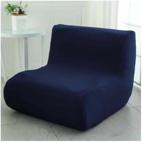 XMAYODS Armless Sofa Cover Lazy Floor Armless Chair Slipcover Folding Sofa Bed Cover Non-Armrest Furniture Protector Without Armrests for Kids Dog Cat (Color : #12) Cover