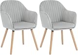 Asiento Cómodo: Revestida en terciopelo y tapizada en esponja de alta densidad, la silla de comedor ofrece asientos suaves y cómodos. El respaldo curvado ergonómico y los reposabrazos proporcionan al cuerpo el apoyo que necesita para relajarse